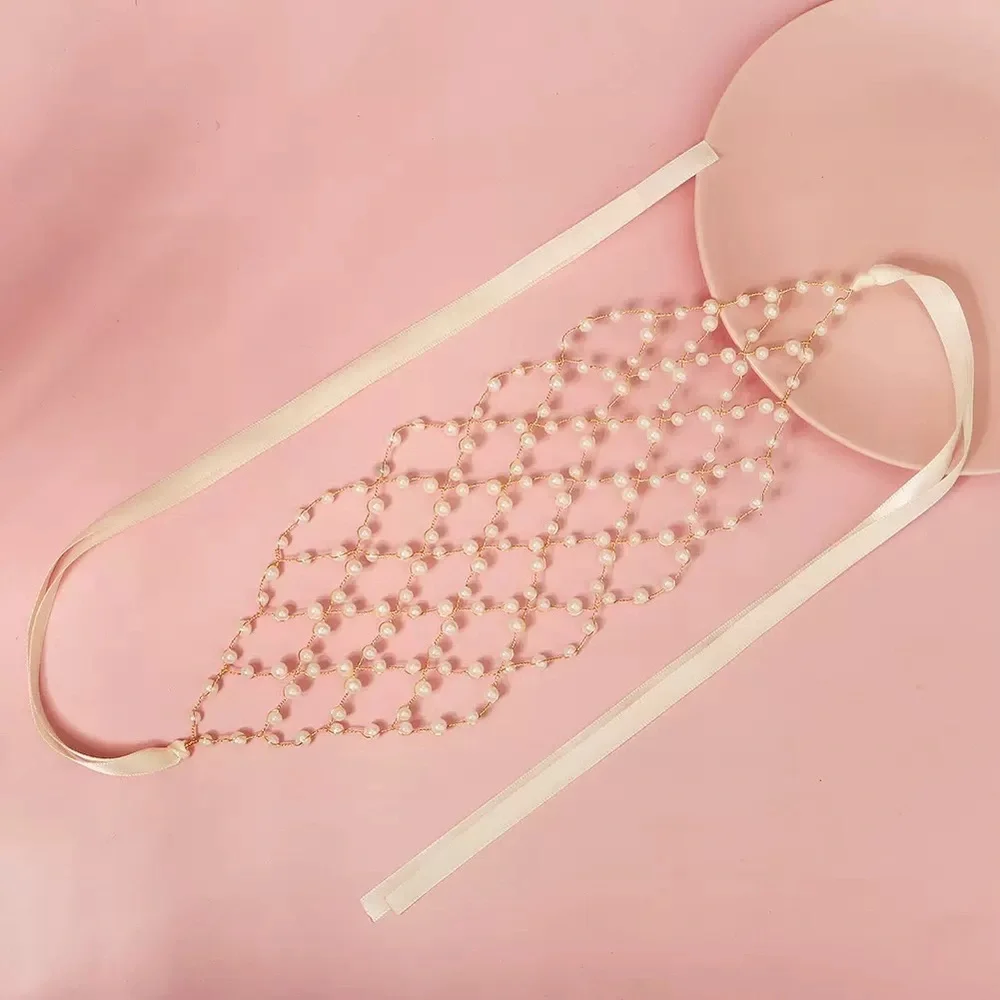 Elegant Pearl-Embellished Hair Accessory